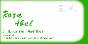roza abel business card