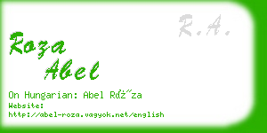 roza abel business card